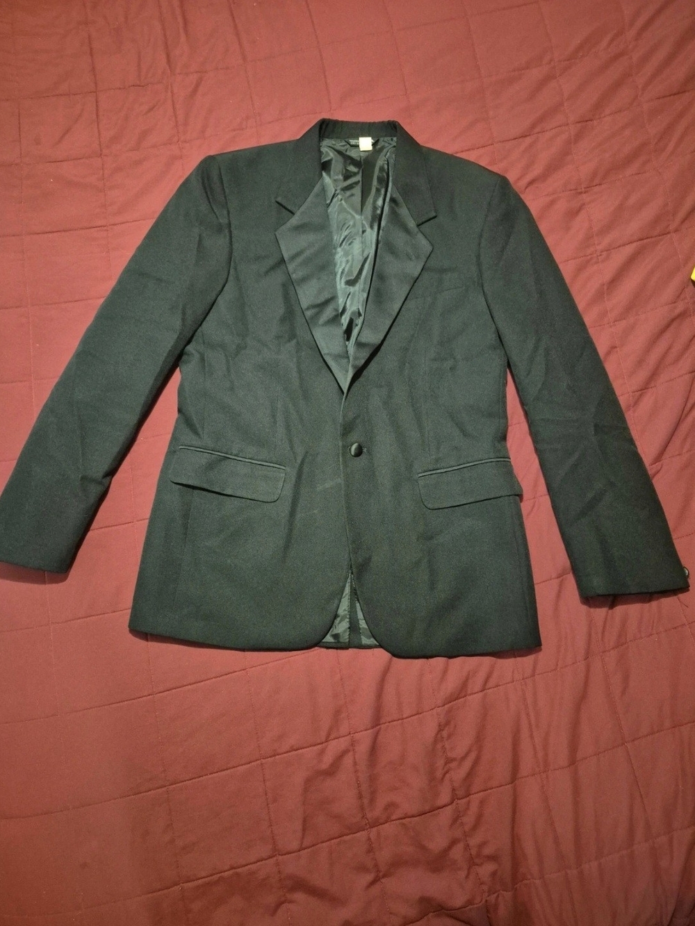 Men's Black Single-Button Performance Jacket
